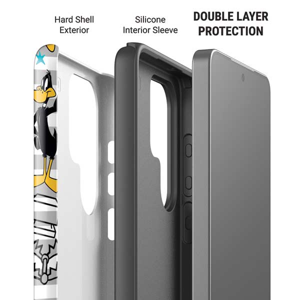 Looney Tunes Daffy Duck Striped Patches Galaxy S26 Ultra Impact Case
