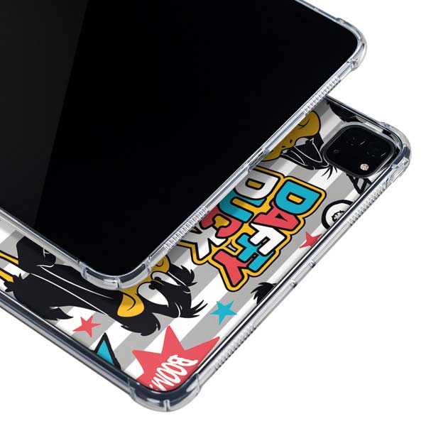 Looney Tunes Daffy Duck Striped Patches iPad Pro 11in (2024) Clear Case