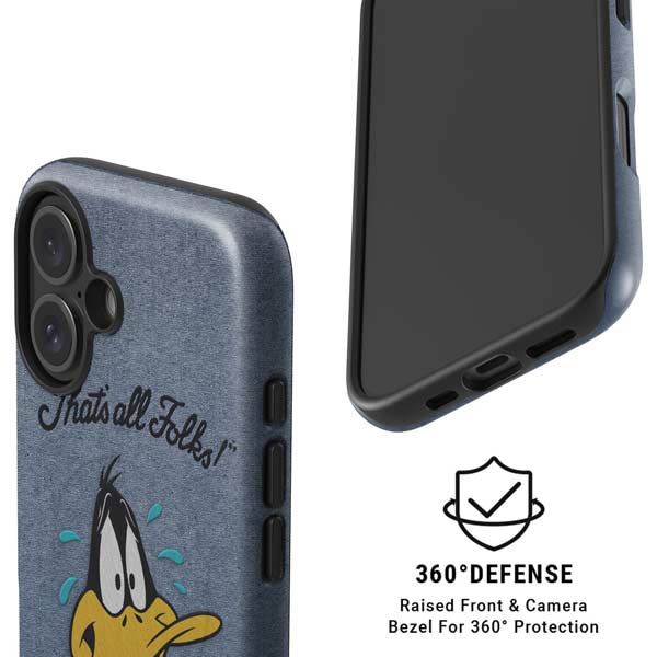 Looney Tunes Daffy Duck Thats All Folks iPhone 16 Plus Magsafe Impact Case