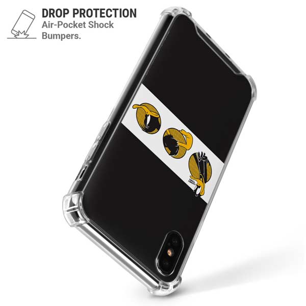 Looney Tunes Daffy Duck Three Circles iPhone X/XS Clear Case