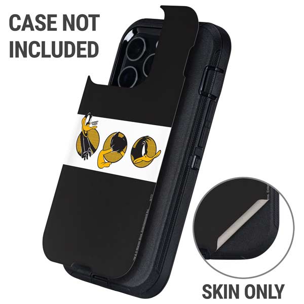 Looney Tunes Daffy Duck Three Circles Otterbox Defender iPhone Skin