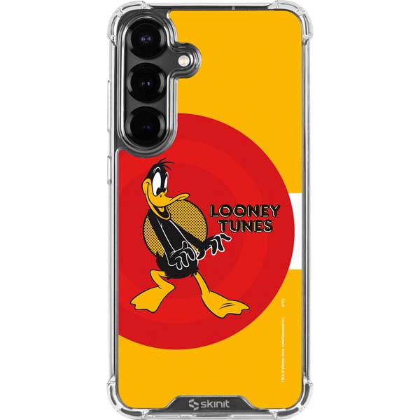 Looney Tunes Daffy Duck Yellow Stripes Galaxy S26 Clear Case