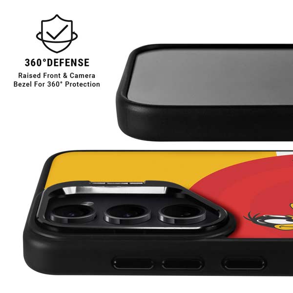 Looney Tunes Daffy Duck Yellow Stripes Galaxy S26 Ultra Kickstand Case