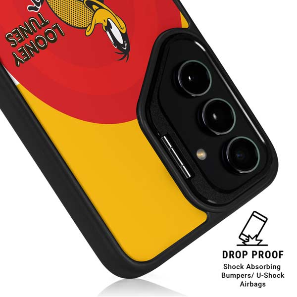 Looney Tunes Daffy Duck Yellow Stripes Galaxy S26 Ultra Kickstand Case