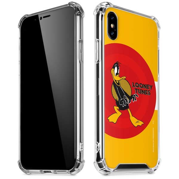 Looney Tunes Daffy Duck Yellow Stripes iPhone X/XS Clear Case