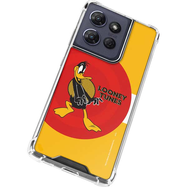 Looney Tunes Daffy Duck Yellow Stripes Moto G 5G (2025) Clear Case