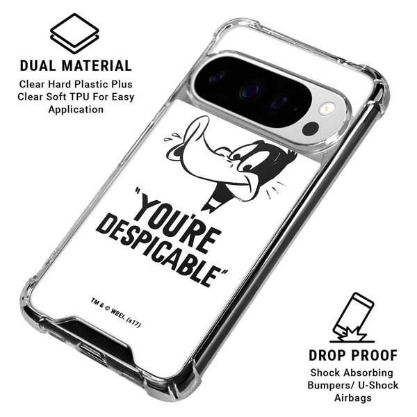 Looney Tunes Daffy Duck Youre Despicable Google Pixel 10 Pro Clear Case