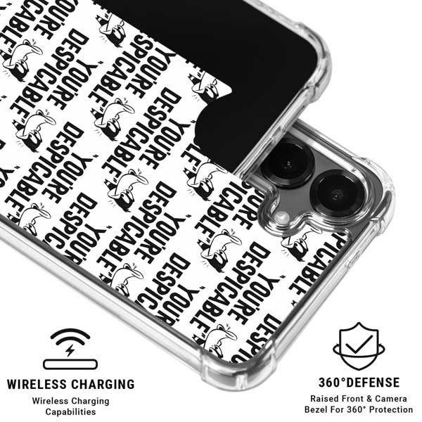 Looney Tunes Daffy Duck Youre Despicable Grid Galaxy S26 Clear Case