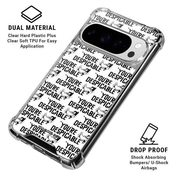 Looney Tunes Daffy Duck Youre Despicable Grid Google Pixel 10 Pro Clear Case