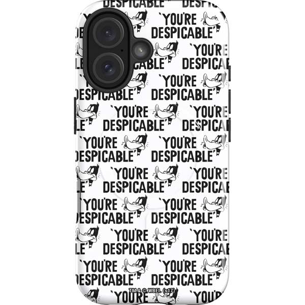 Looney Tunes Daffy Duck Youre Despicable Grid iPhone 16 Magsafe Impact Case