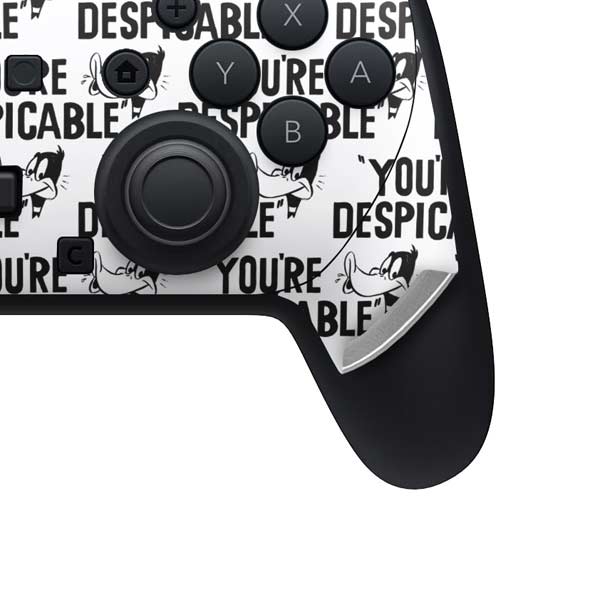 Looney Tunes Daffy Duck Youre Despicable Grid Nintendo Switch 2 (2025) Pro Controller Skin