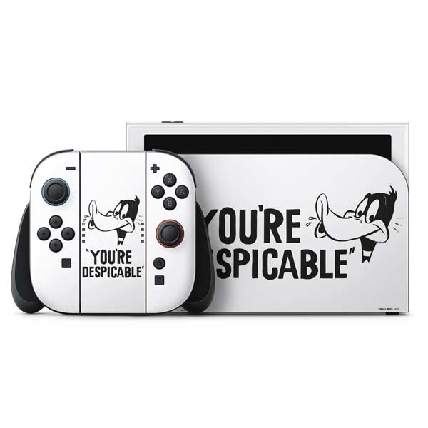 Looney Tunes Daffy Duck Youre Despicable Nintendo Switch 2 (2025) with Joy-Con Skin