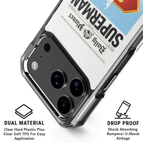 Superman 2025 Daily Planet Superman Cover iPhone 17 Pro Clear Case