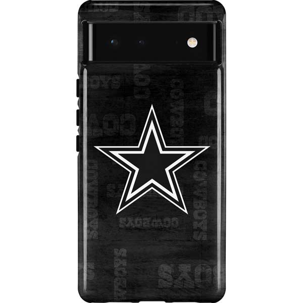 NFL Dallas Cowboys Black & White Pixel Cases