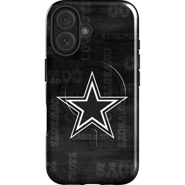 NFL Dallas Cowboys Black & White iPhone 17 Magsafe Impact Case