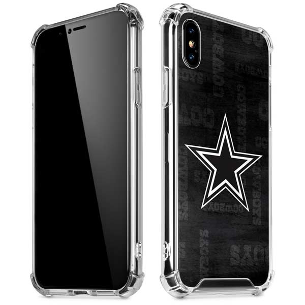 NFL Dallas Cowboys Black & White iPhone X/XS Clear Case