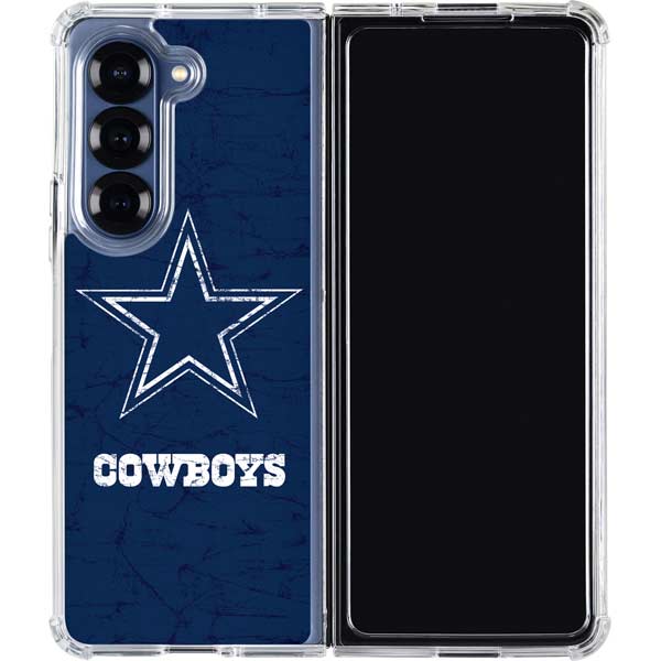 NFL Dallas Cowboys Distressed Galaxy Z Fold7 Clear Case
