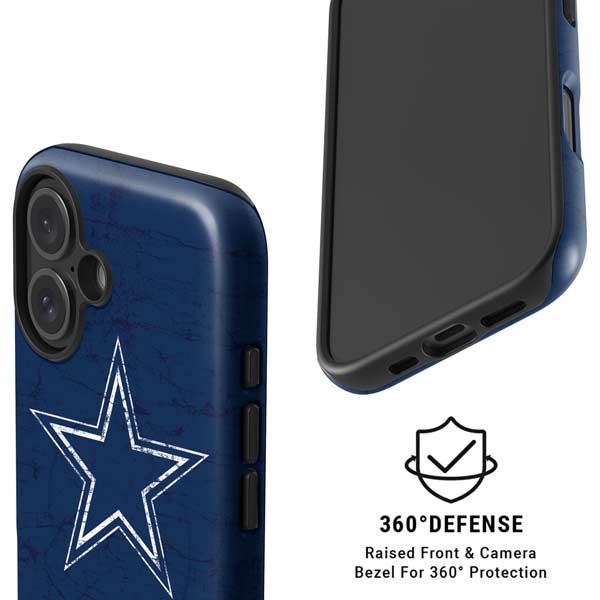 NFL Dallas Cowboys Distressed iPhone 16 Plus Magsafe Impact Case