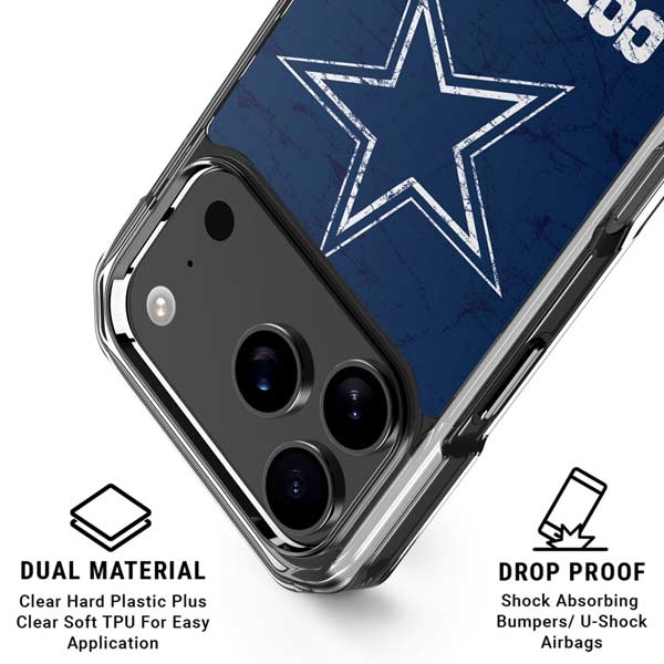 NFL Dallas Cowboys Distressed iPhone 17 Pro MagSafe Case