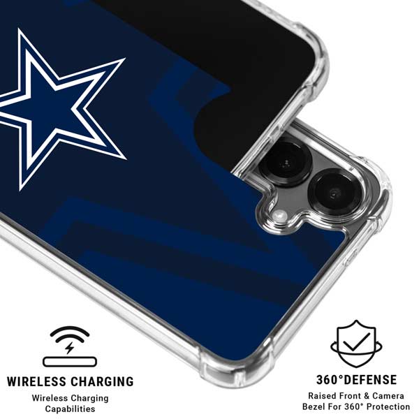 NFL Dallas Cowboys Double Vision Galaxy S26 Clear Case