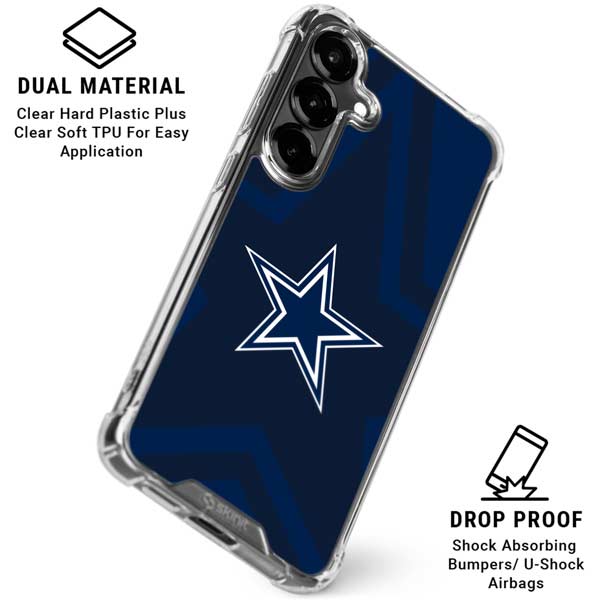 NFL Dallas Cowboys Double Vision Galaxy S26 Clear Case
