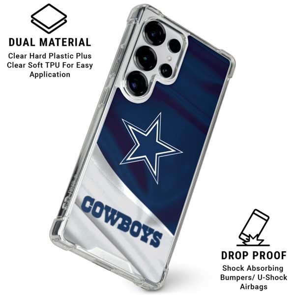 NFL Dallas Cowboys Galaxy S25 Ultra Clear Case