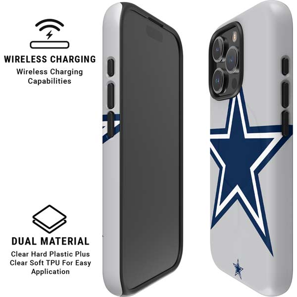 NFL Dallas Cowboys Large Logo iPhone 16 Pro Magsafe Impact Case