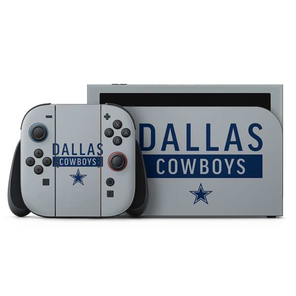 NFL Dallas Cowboys Silver Performance Series Nintendo Skins