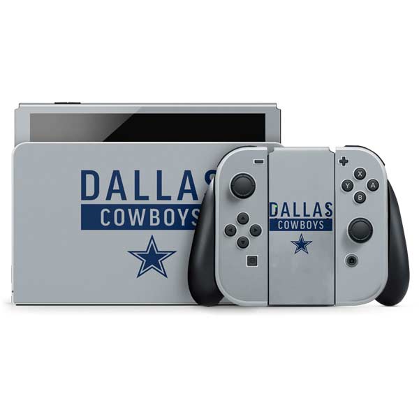 NFL Dallas Cowboys Silver Performance Series Nintendo Skins