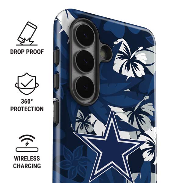 NFL Dallas Cowboys Tropical Print Galaxy S26 Impact Case