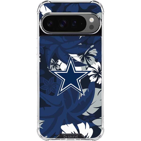 NFL Dallas Cowboys Tropical Print Google Pixel 10 Pro XL Clear Case