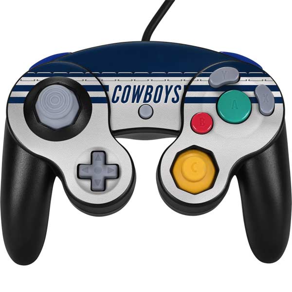 NFL Dallas Cowboys White Striped Nintendo Skins