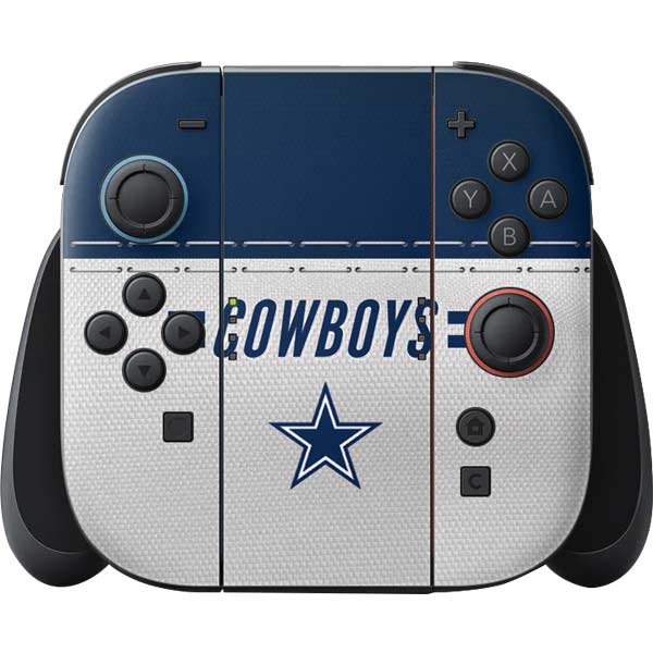 NFL Dallas Cowboys White Striped Nintendo Skins