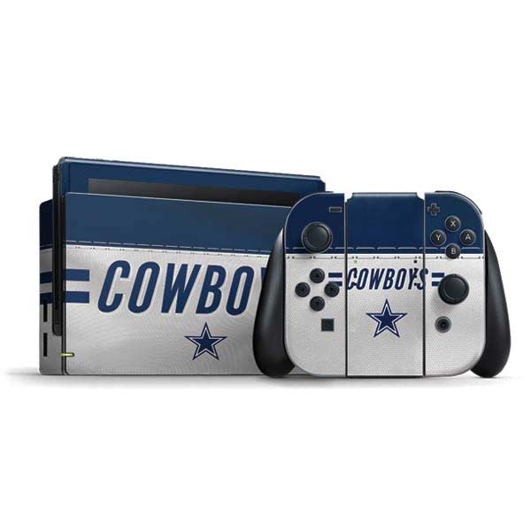 NFL Dallas Cowboys White Striped Nintendo Skins