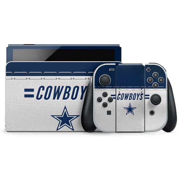 NFL Dallas Cowboys White Striped Nintendo Skins