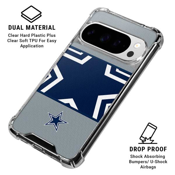 NFL Dallas Cowboys Zone Block Google Pixel 10 Pro Clear Case