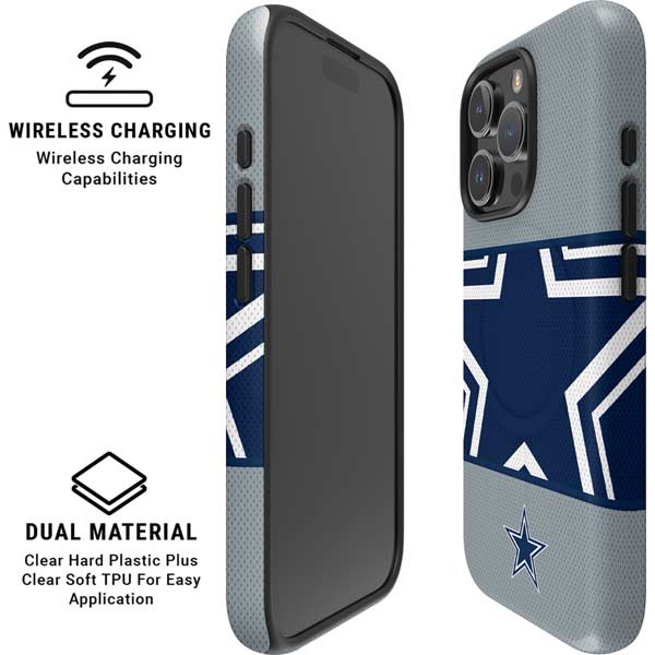 NFL Dallas Cowboys Zone Block iPhone 16 Pro Max Magsafe Impact Case
