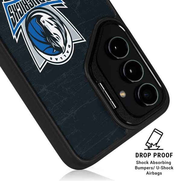 NBA Dallas Mavericks Black Primary Logo Galaxy S26 Plus Kickstand Case