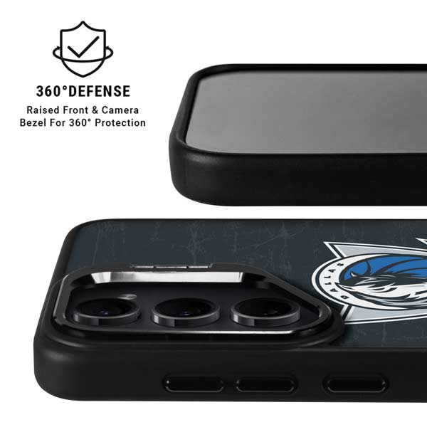 NBA Dallas Mavericks Black Primary Logo Galaxy S26 Ultra Kickstand Case