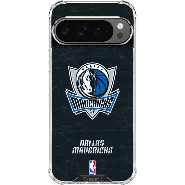 NBA Dallas Mavericks Black Primary Logo Google Pixel 10 Pro Clear Case