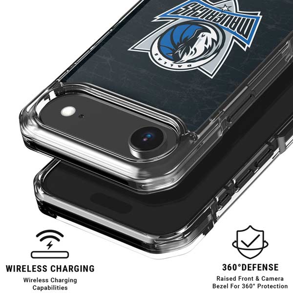 NBA Dallas Mavericks Black Primary Logo iPhone 17 Air Clear Case