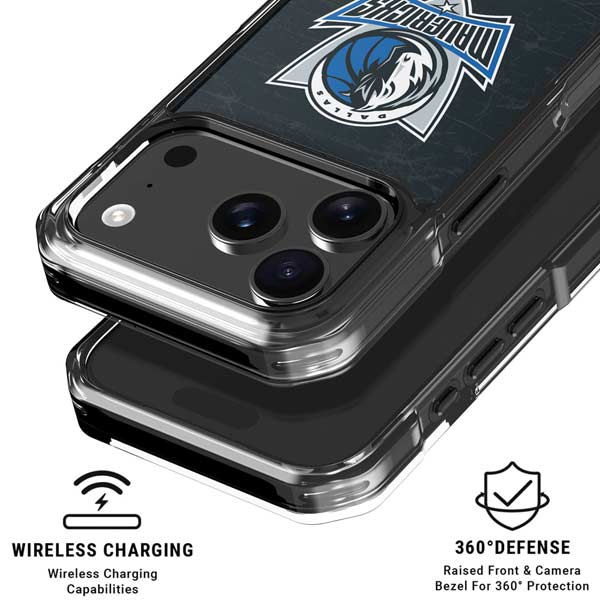 NBA Dallas Mavericks Black Primary Logo iPhone 17 Pro MagSafe Case