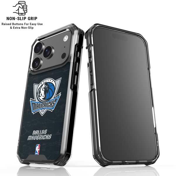 NBA Dallas Mavericks Black Primary Logo iPhone 17 Pro MagSafe Case