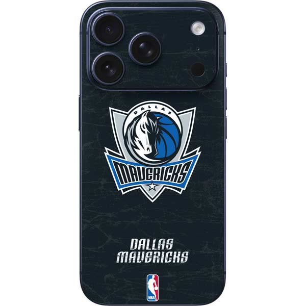NBA Dallas Mavericks Black Primary Logo iPhone 17 Pro Skin
