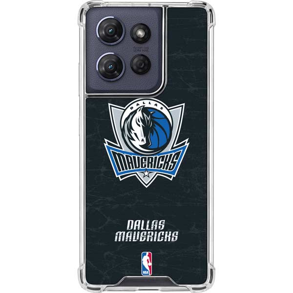 NBA Dallas Mavericks Black Primary Logo Moto G 5G (2025) Clear Case