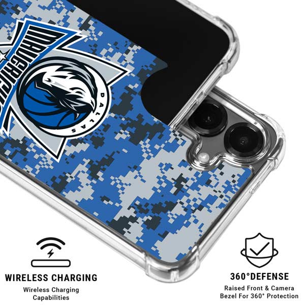 NBA Dallas Mavericks Digi Camo Galaxy S26 Plus Clear Case