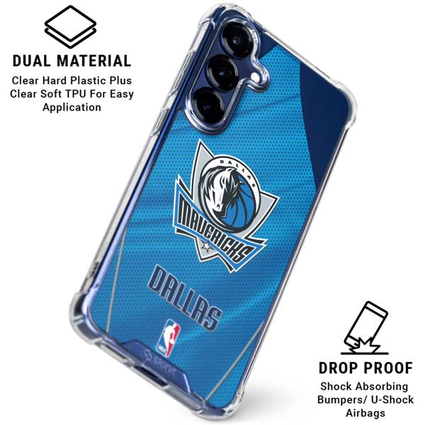 NBA Dallas Mavericks Jersey Galaxy S25 FE Clear Case