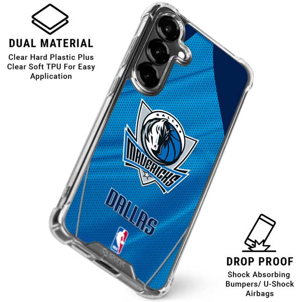 NBA Dallas Mavericks Jersey Galaxy S26 Plus Clear Case