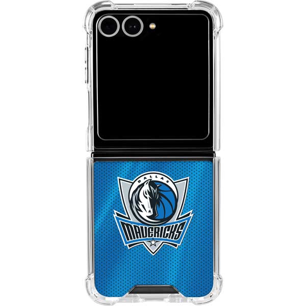 NBA Dallas Mavericks Jersey Galaxy Z Flip7 Clear Case