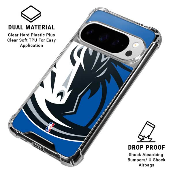 NBA Dallas Mavericks Large Logo Google Pixel 10 Pro XL Clear Case